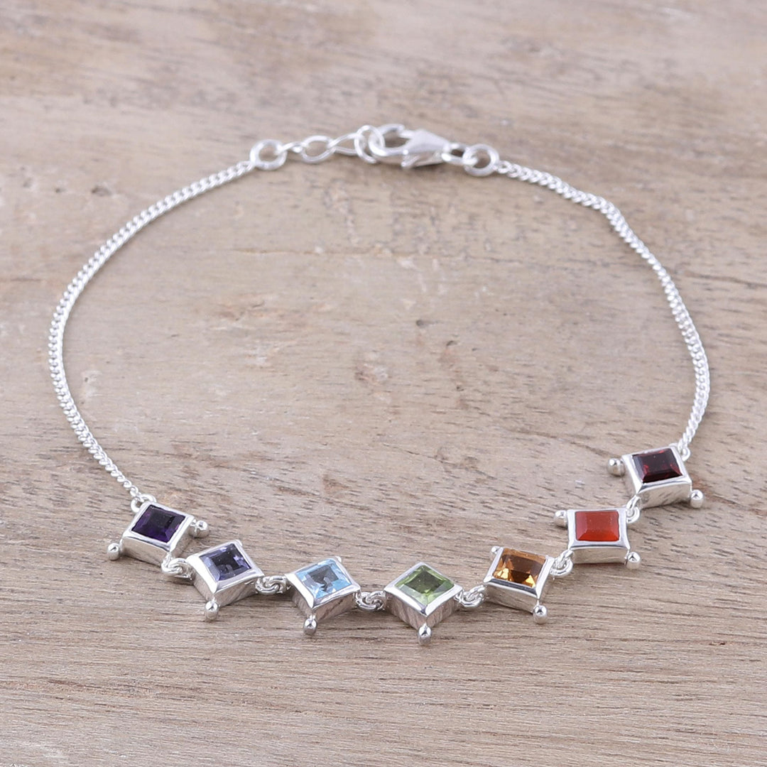 Multi-Gemstone Chakra Bracelet - Wellness