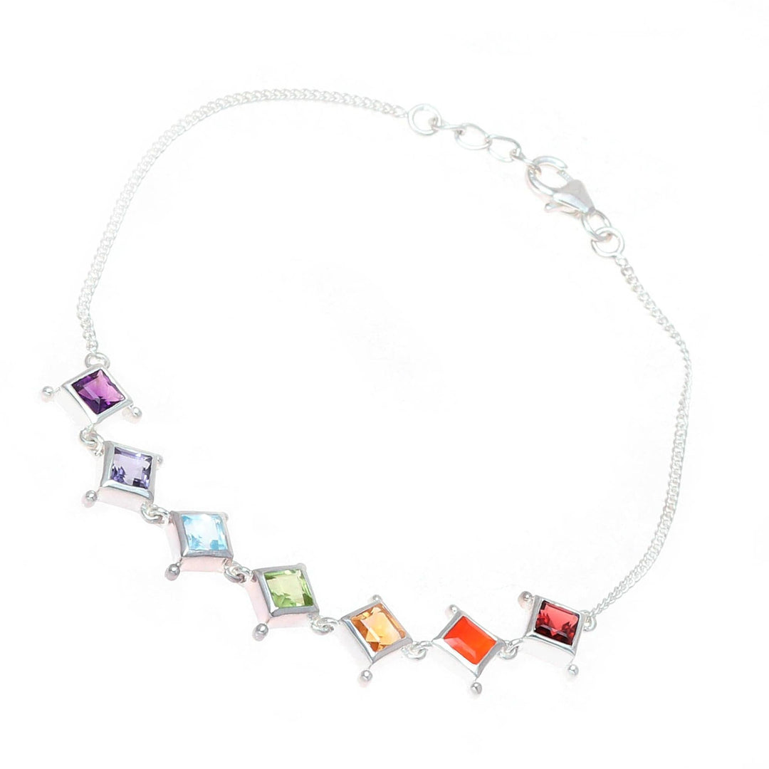 Multi-Gemstone Chakra Bracelet - Wellness