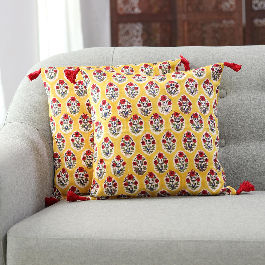 Floral Oasis in Ochre