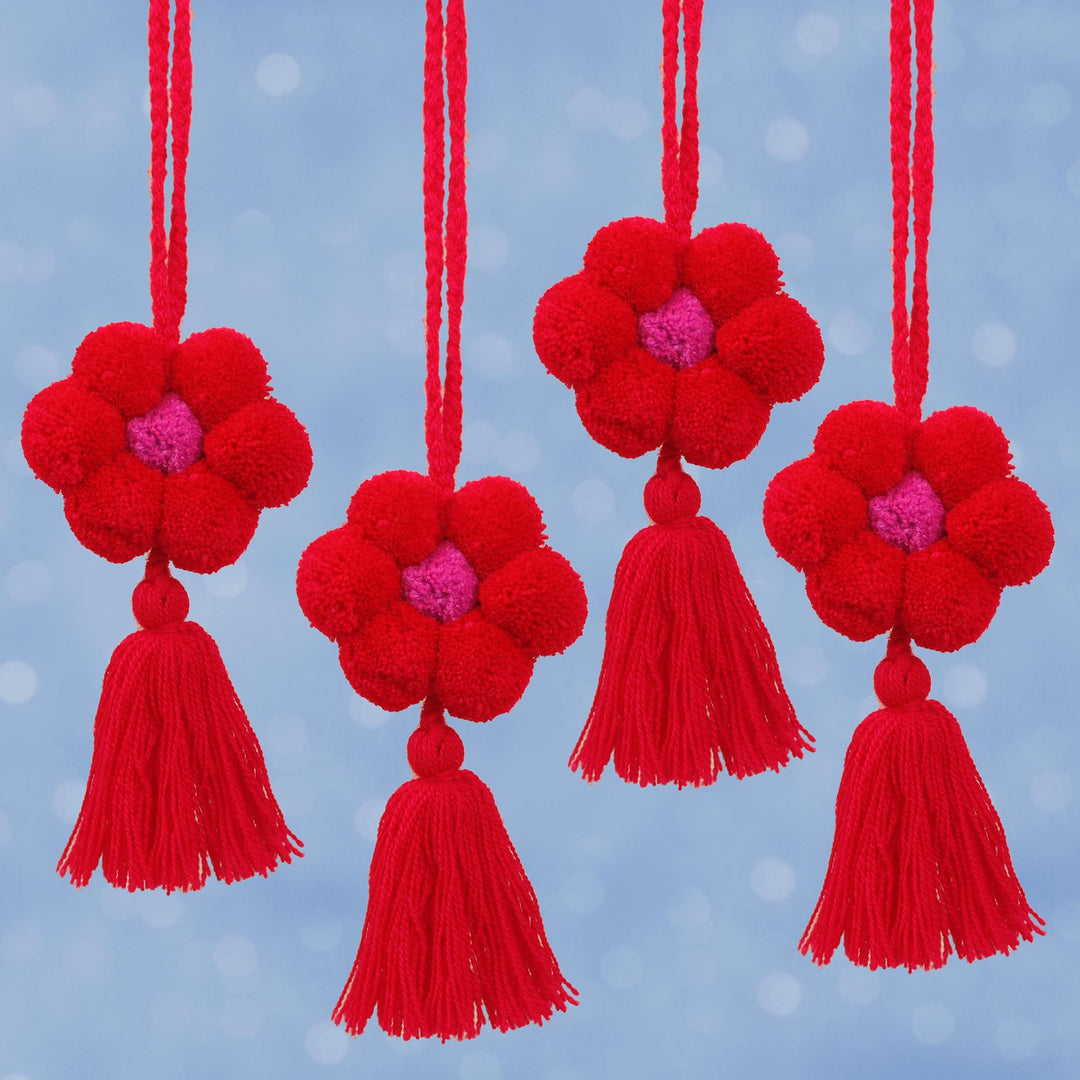 Flower Festivity in Crimson