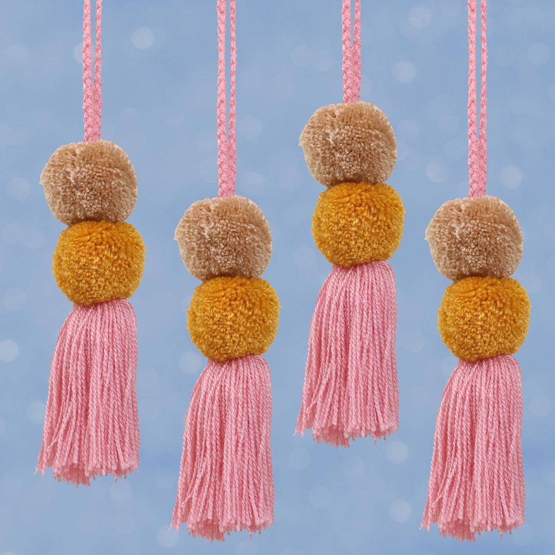Brown Pompoms