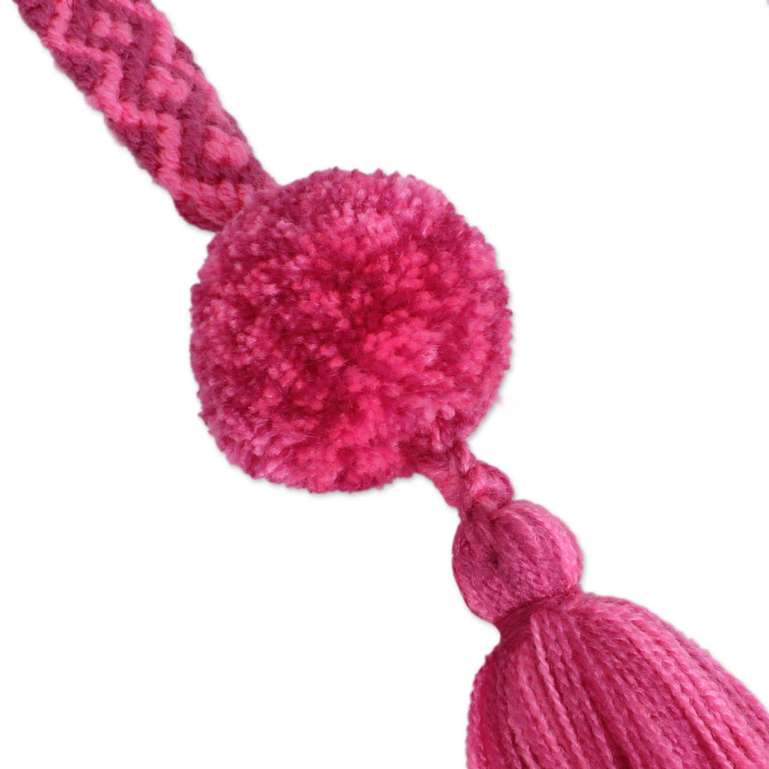 Cotton Ornaments in Mauve and Carnation (Set of 4) - Sweet Pompoms
