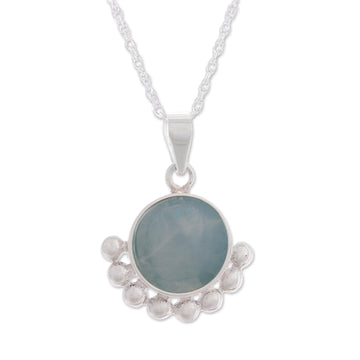 Blue Opal Pendant Necklace - Bauble Delight