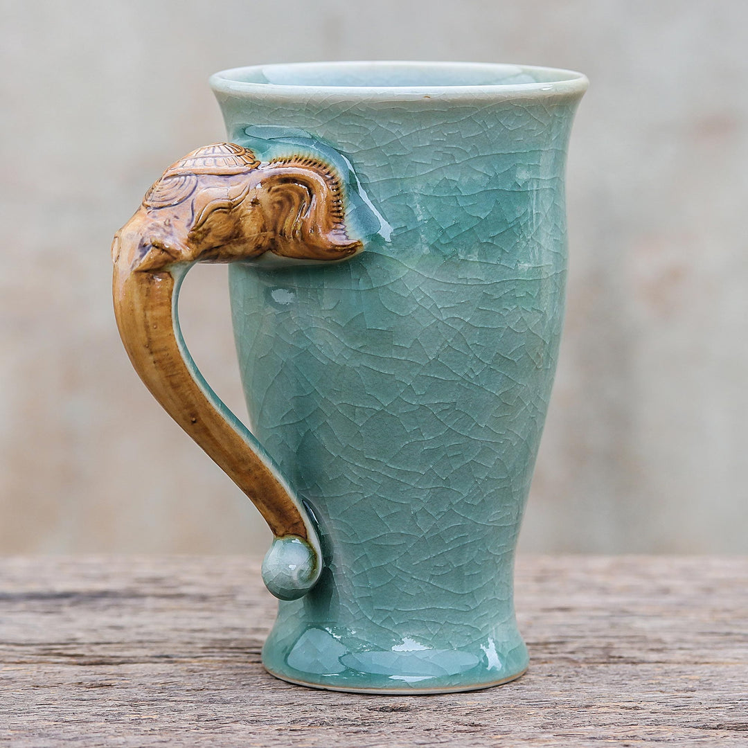 Elephant Handle in Green