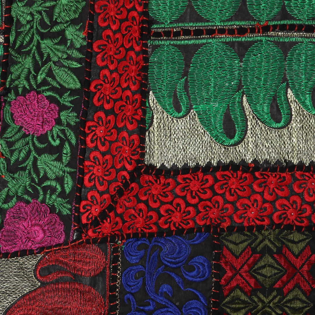 Elephant-Themed Recycled Cotton Blend Wall Hanging - Elephant Color