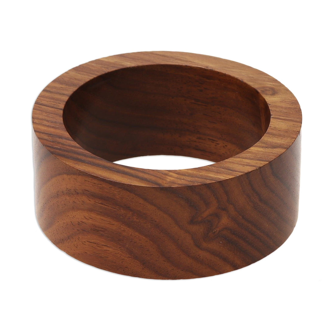 Natural Mango Wood Bangle Bracelet - Natural Grain