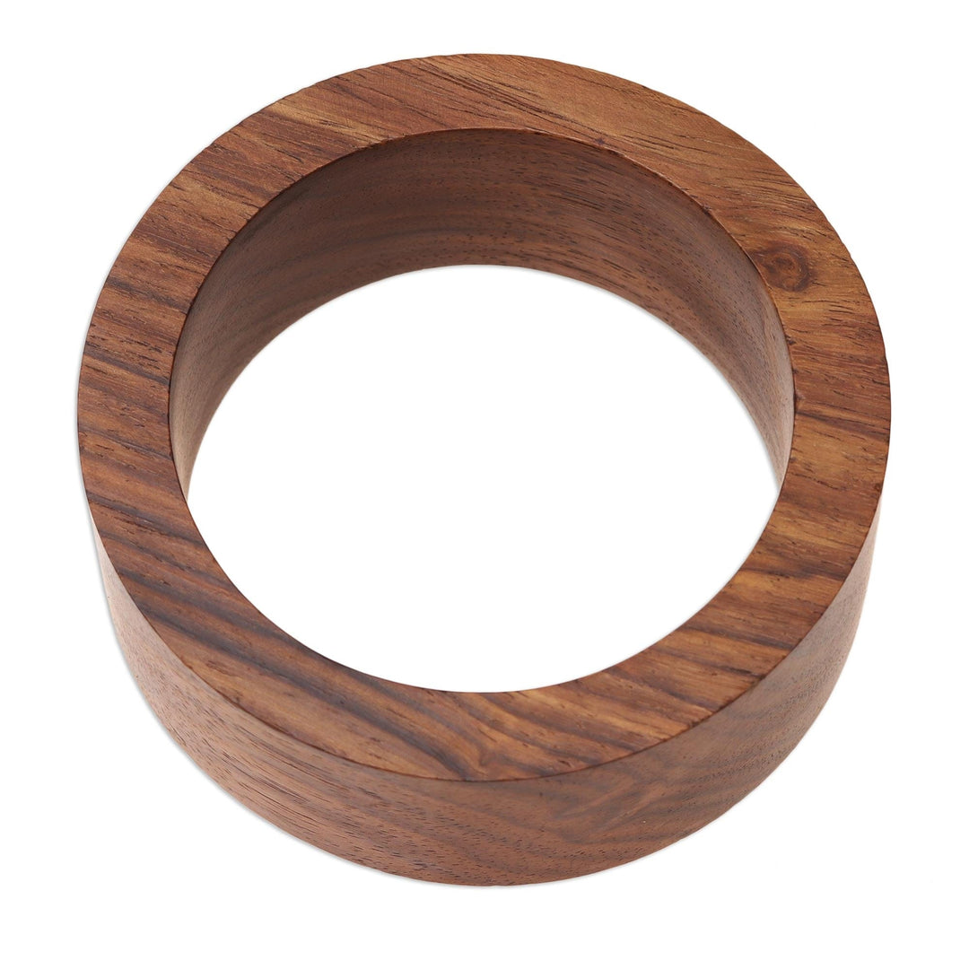Natural Mango Wood Bangle Bracelet - Natural Grain