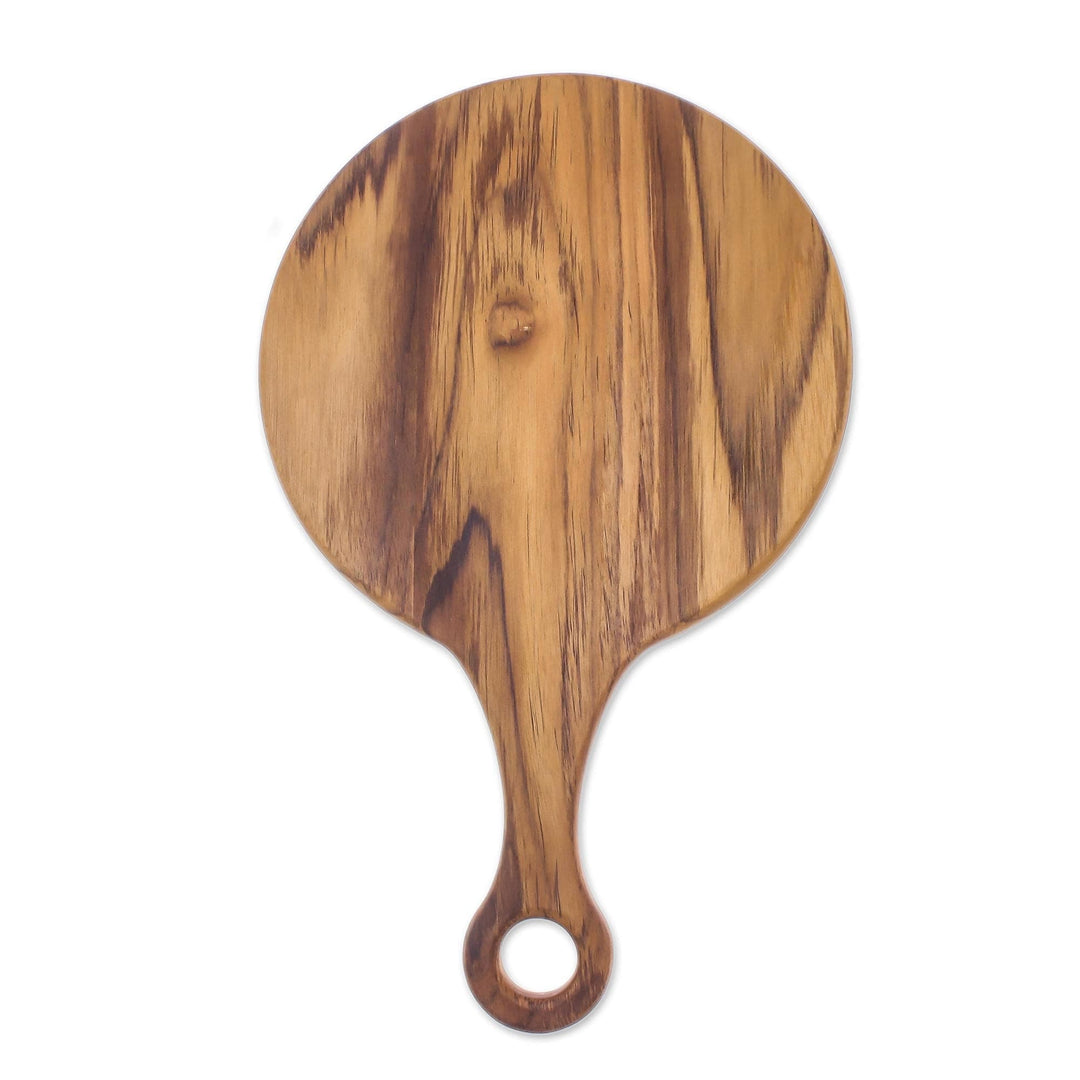 Circular Teak Wood Cutting Board Crafted in Thailand - Cook with Passion