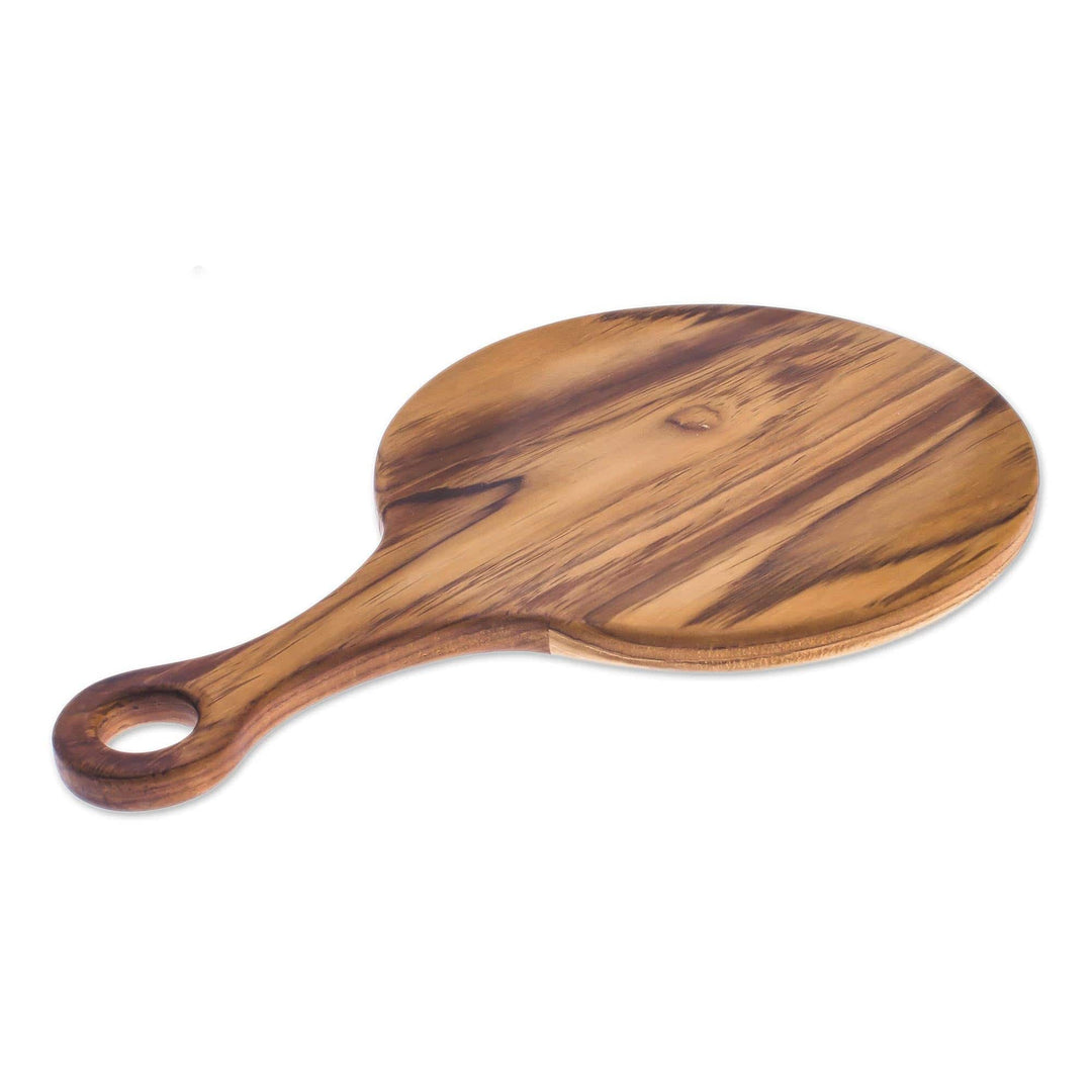 Circular Teak Wood Cutting Board Crafted in Thailand - Cook with Passion