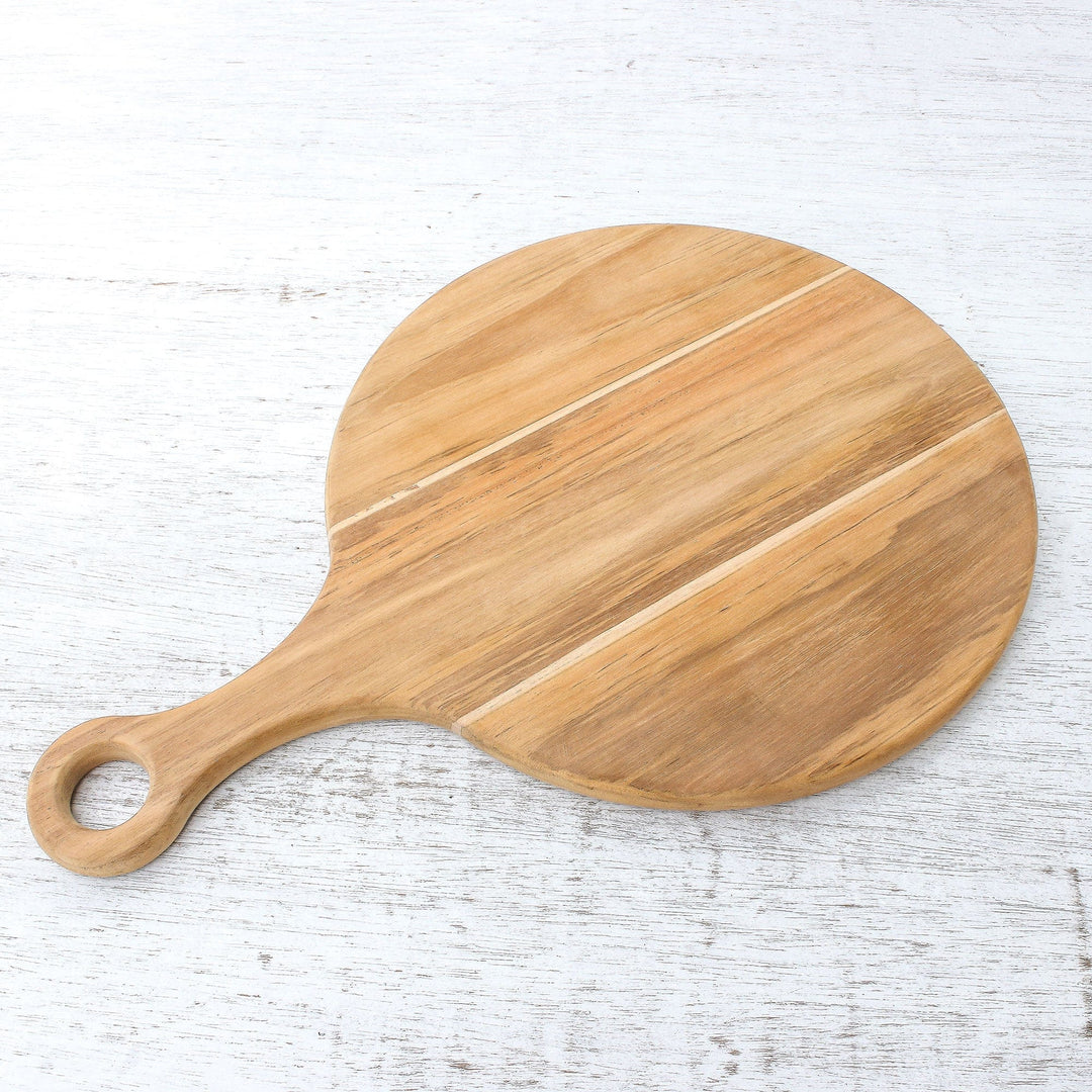 Handmade Teak Wood Cutting Board Crafted in Thailand - Cook with Joy