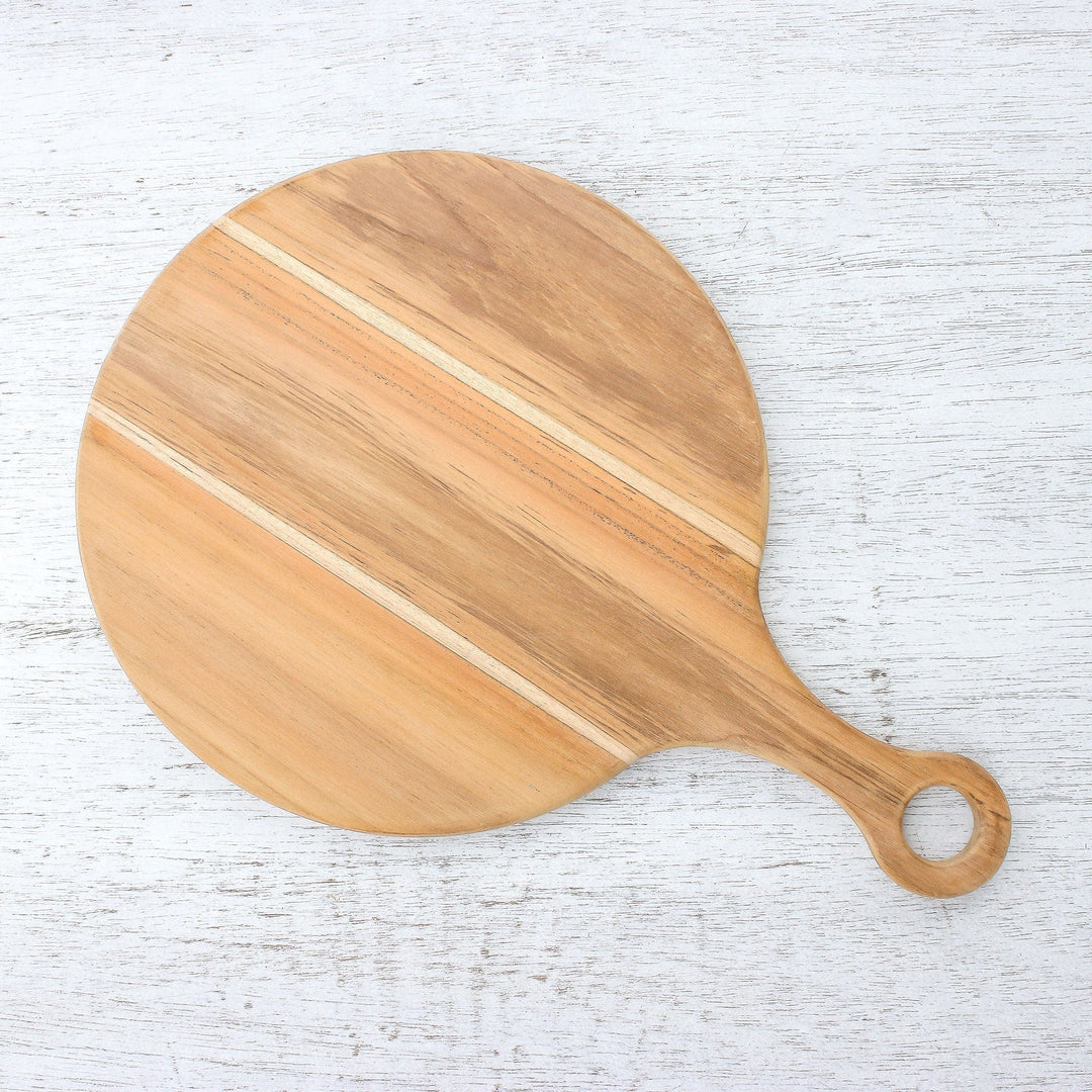 Handmade Teak Wood Cutting Board Crafted in Thailand - Cook with Joy