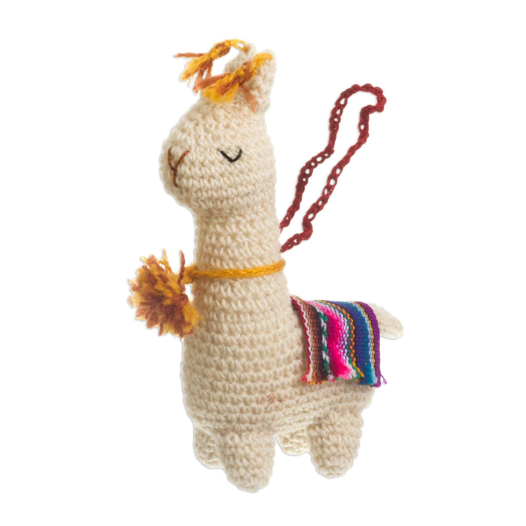 Hand Crocheted Wool Llama Ornaments (Set of 3) - Little Llamas