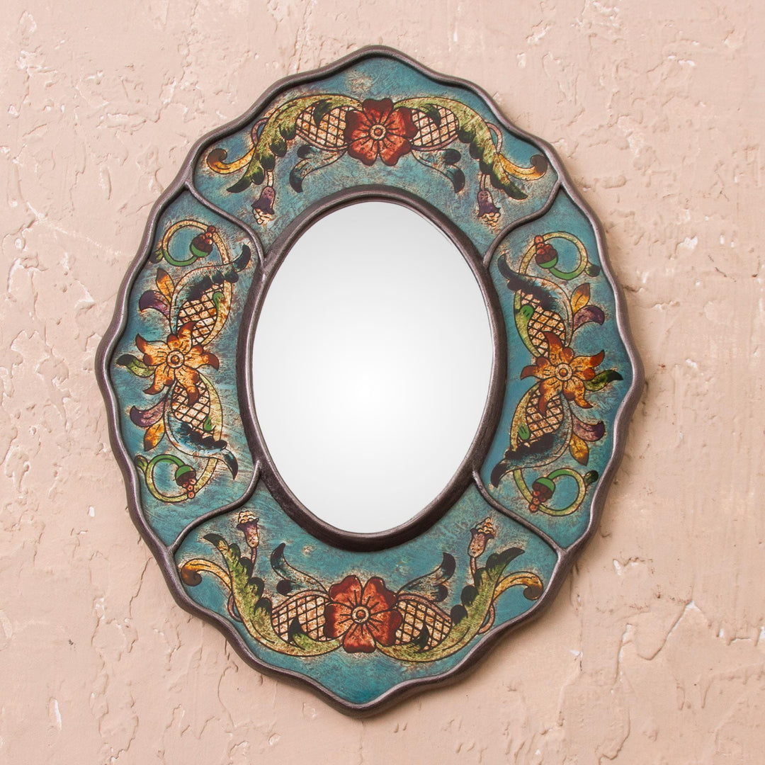 Turquoise Colonial Wreath