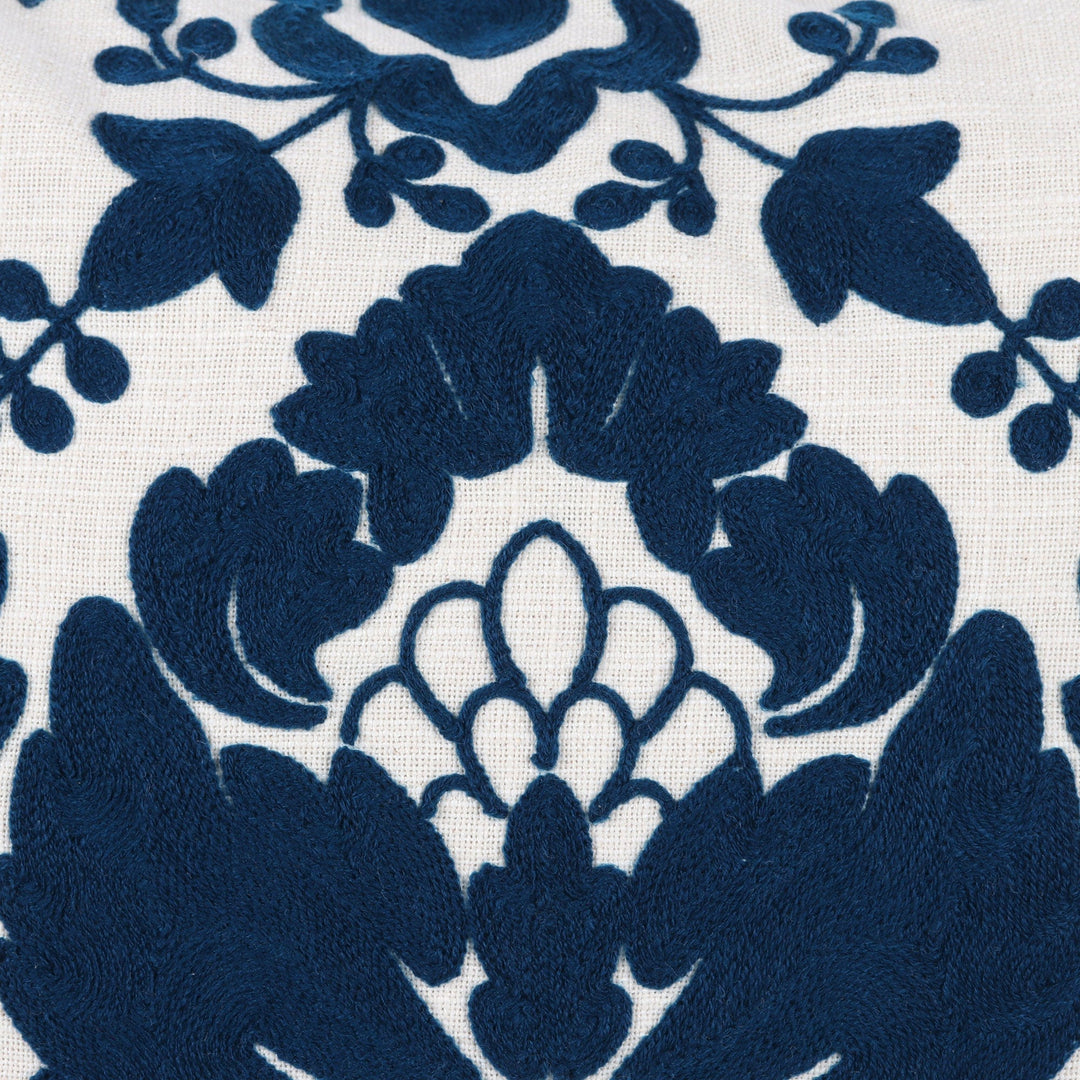 Midnight and Alabaster Cotton Cushion Covers (Pair) - Midnight Glory