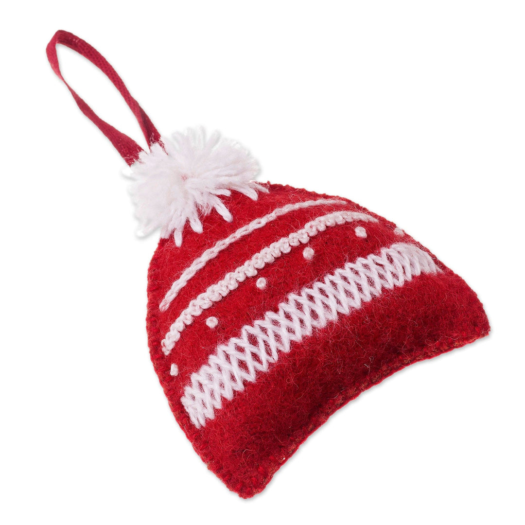 Wool Hat Ornaments from Peru (Set of 3) - Festive Hats