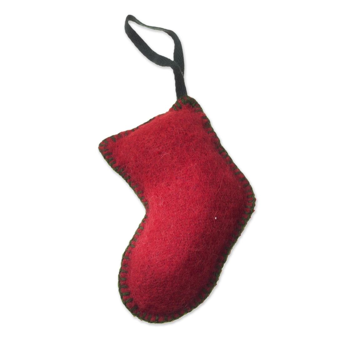 Wool Stocking and Mitten Ornaments from Peru (Set of 4) - Stockings and Mittens