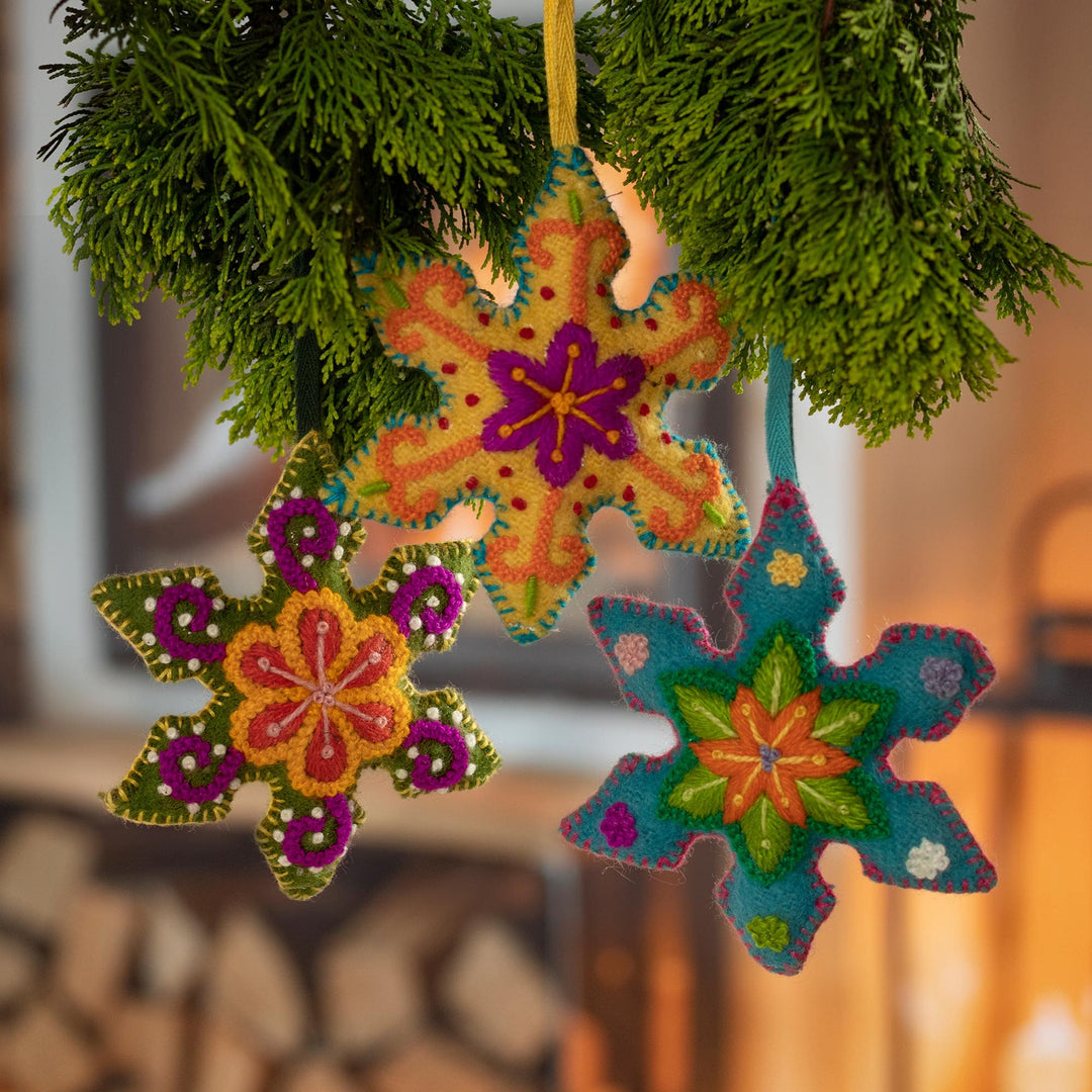 Vibrant Snowflakes