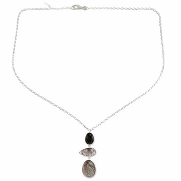 26.5-Carat Multi-Gemstone Pendant Necklace from India - Splendorous Evening