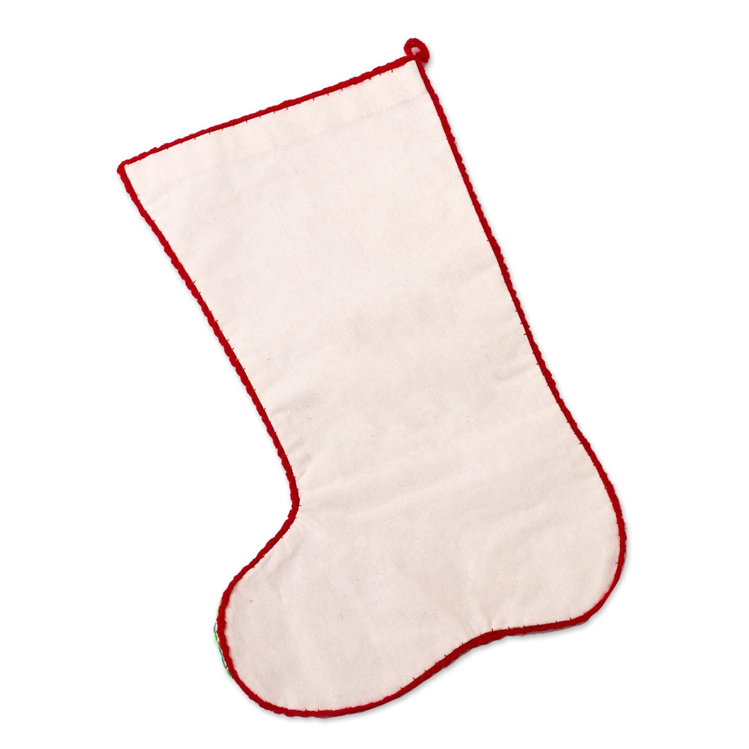 Landscape Cotton Blend Arpillera Patchwork Stocking - Sacred Star