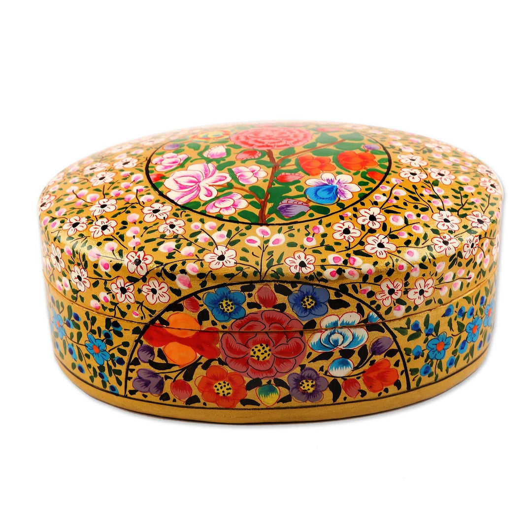 Handmade Papier Mache Decorative Box - Kashmir Essence