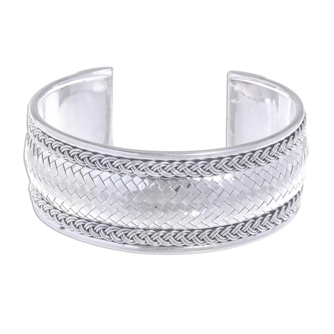 Sterling Silver Cuff Bracelet from Thailand - Bright Journey
