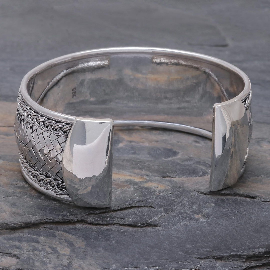 Sterling Silver Cuff Bracelet from Thailand - Bright Journey