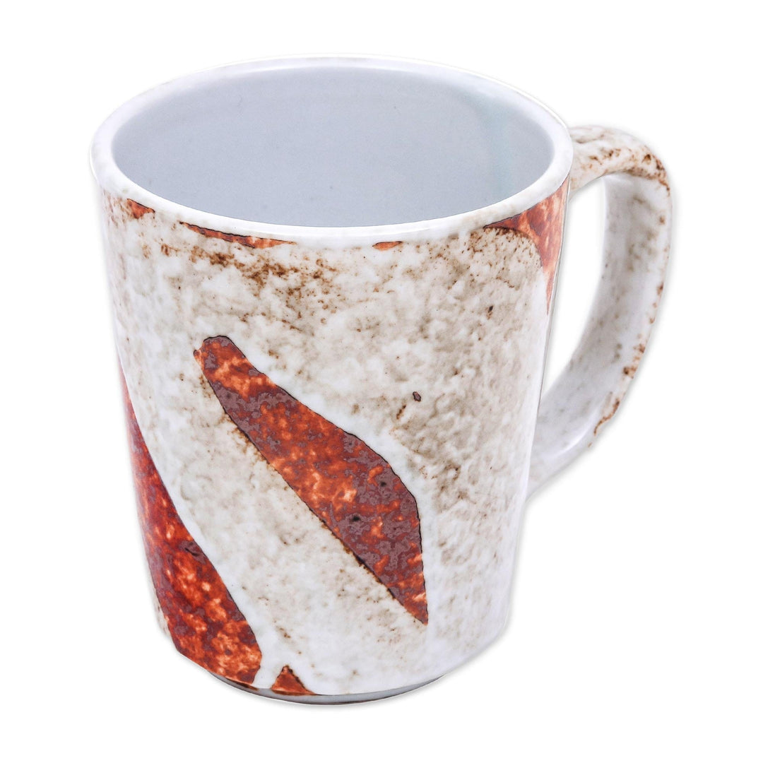 Earth-Toned Ceramic Mug from Thailand - Natural Appeal