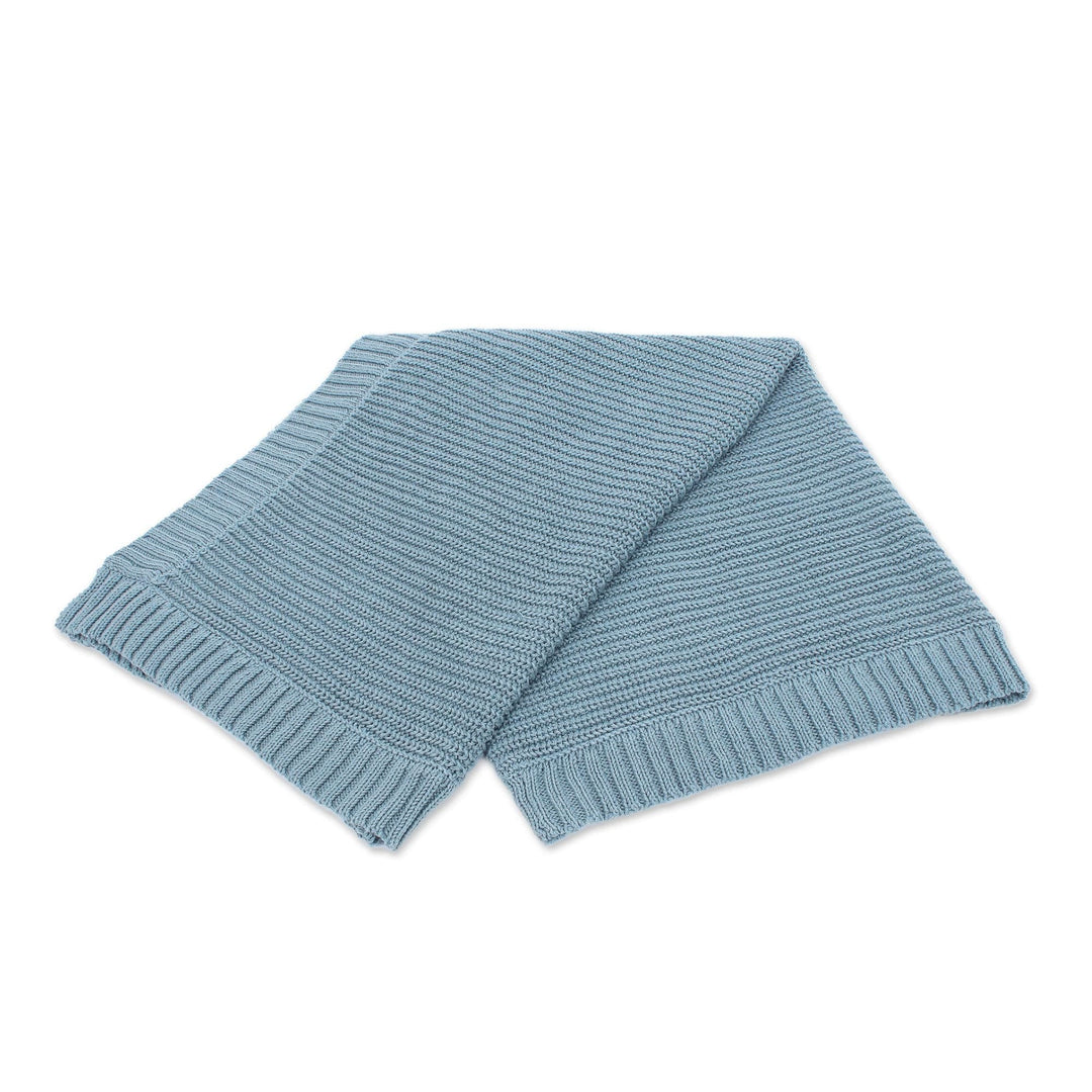Blue Spruce 100% Cotton Knit Throw Blanket - Spruce Comfort