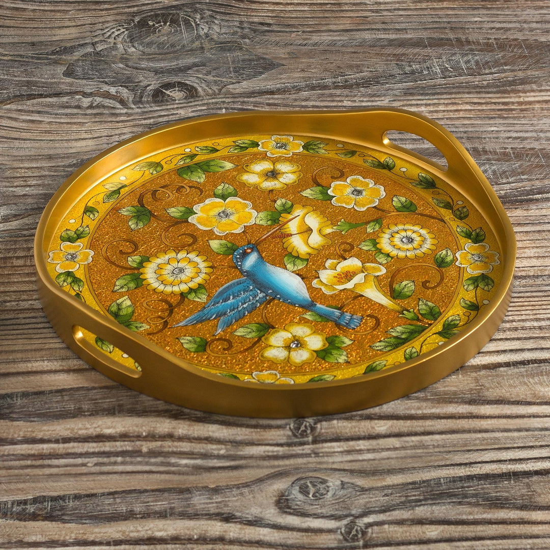 Highland Hummingbird in Gold