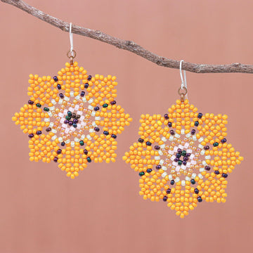 Floral Geometry in Orange