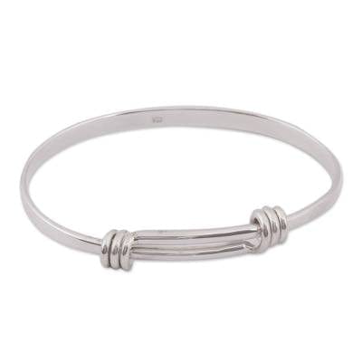 Simple Sterling Silver Bangle Bracelet