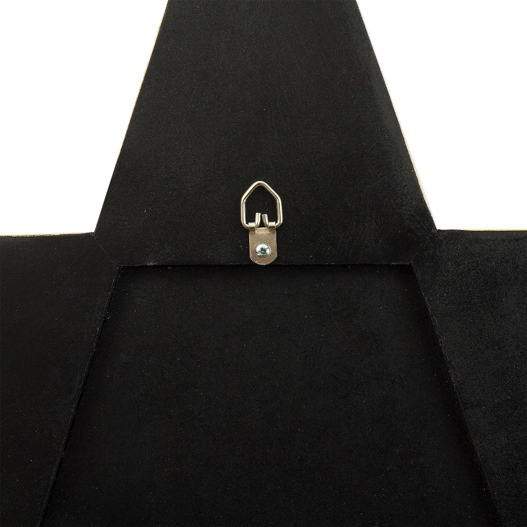 Handcrafted Star-Shaped Mirror with Bronze Leaf - Star Power