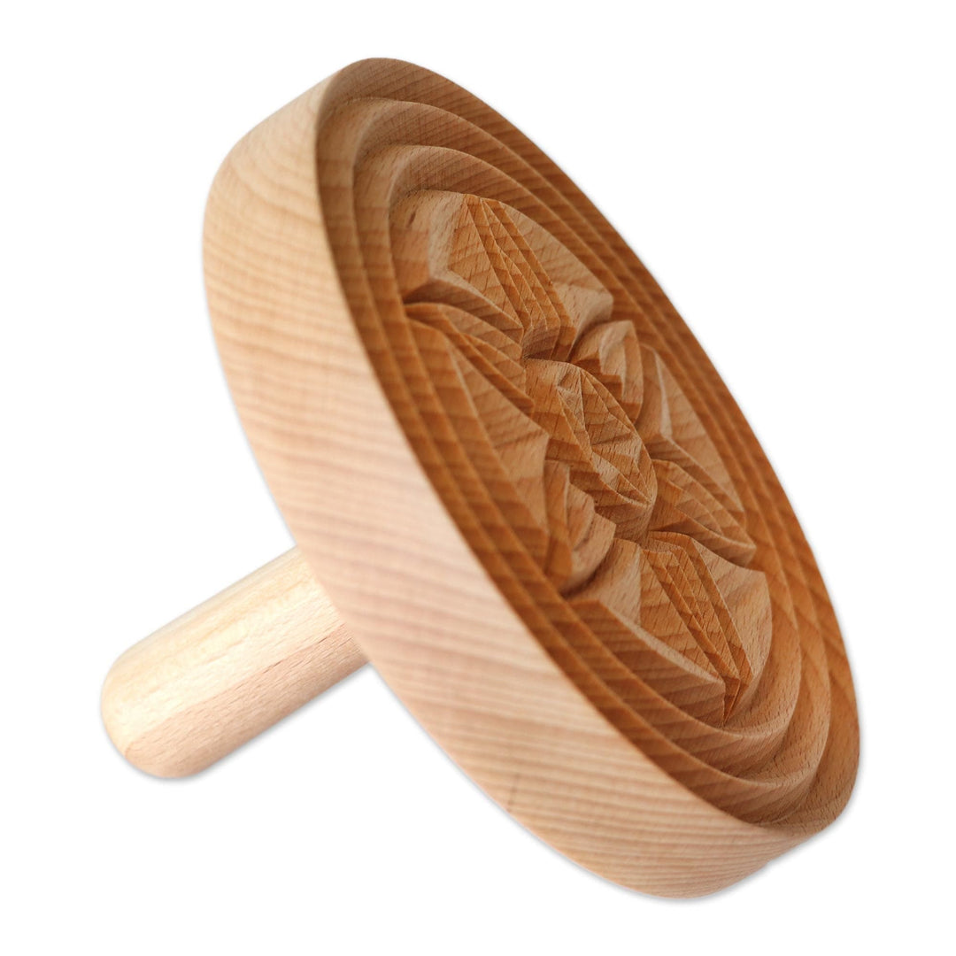 Hand Carved Beechwood Cookie Press from Armenia - Sweet Traditions