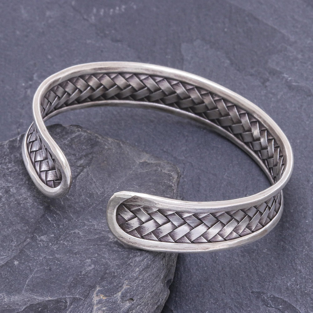 Hand Crafted Sterling Silver Cuff Bracelet - Dedicated To You