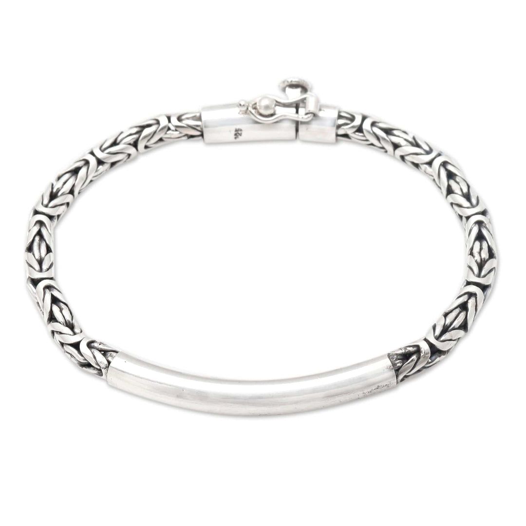 Sterling Silver Borobudur Pendant Bracelet From Indonesia - Temple Decorations