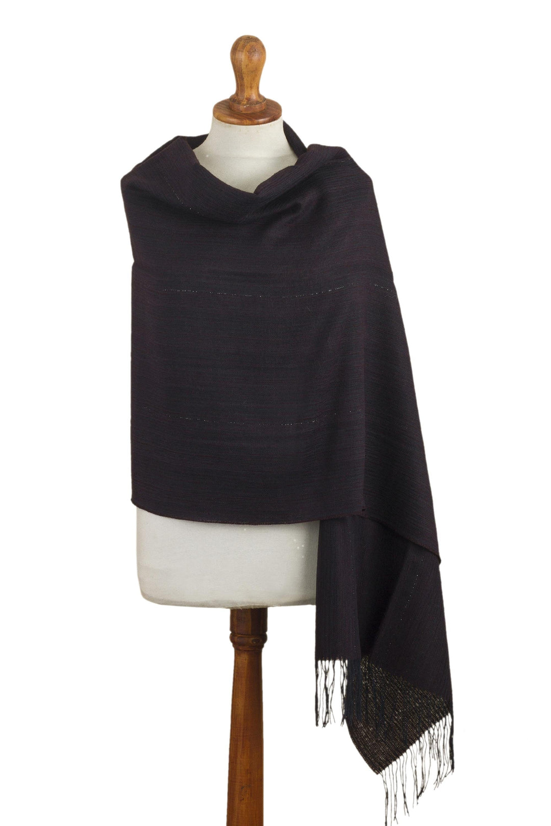 Fringed 100% Alpaca Shawl - Subtle Mood