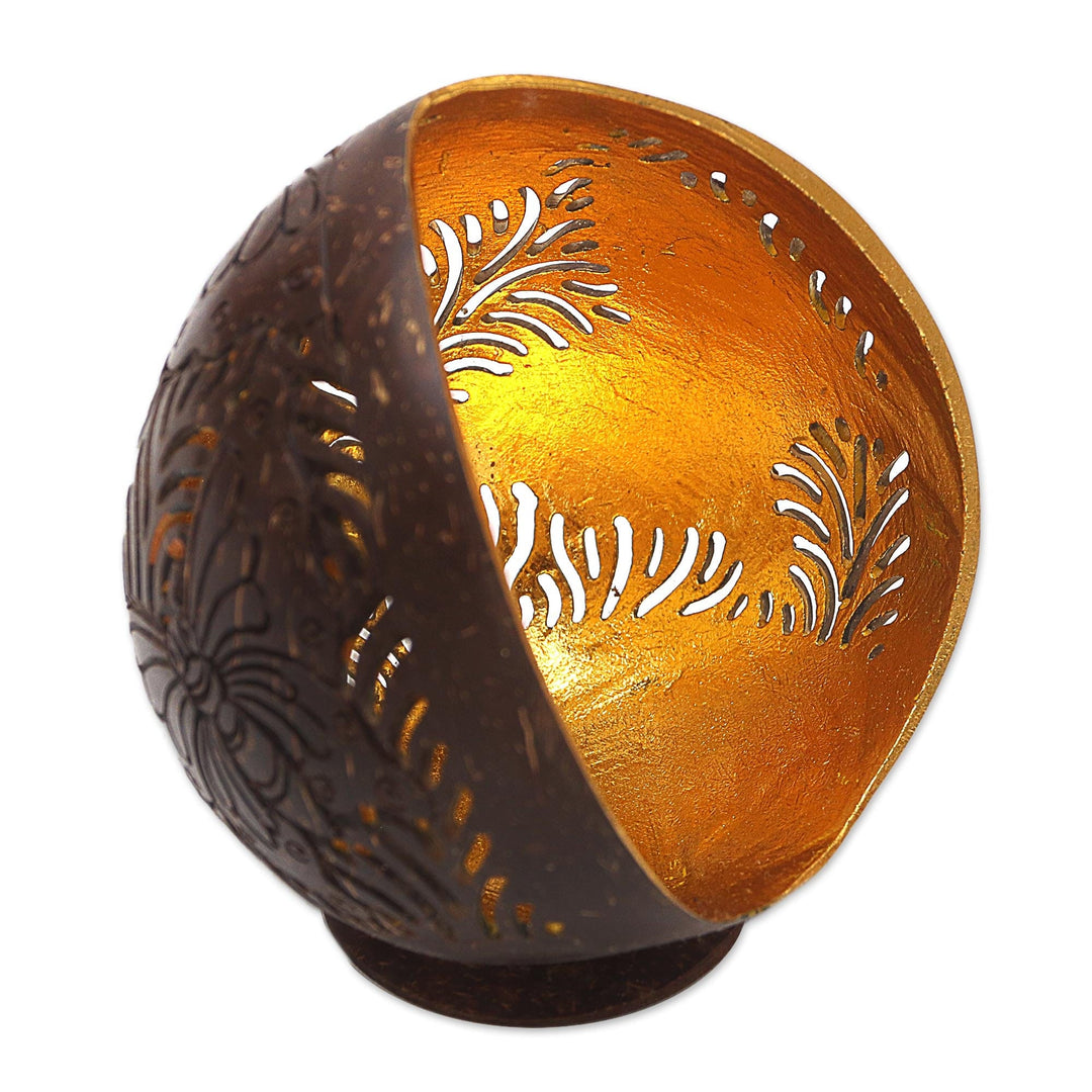 Coconut Shell Butterfly-Themed Catchall - Butterfly Waves