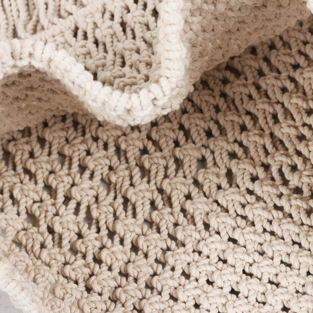 Bohemian Macrame Cotton Handle Handbag - Essential Boho