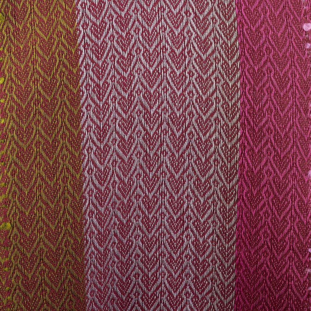 Andean Baby Alpaca Blend Scarf from Peru - Fuchsia Surprise