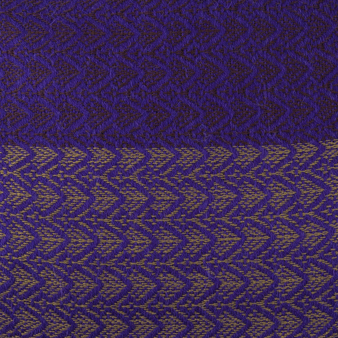 Multicolored Baby Alpaca Blend Scarf - Artistic Contrast