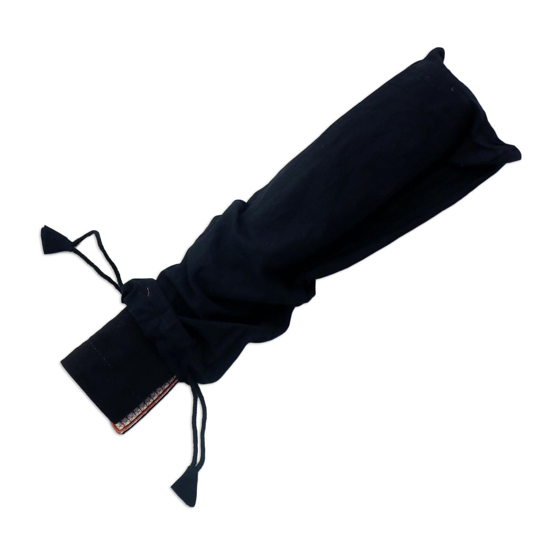 Embroidered Canvas Backgammon Set - Ganga Star in Olive