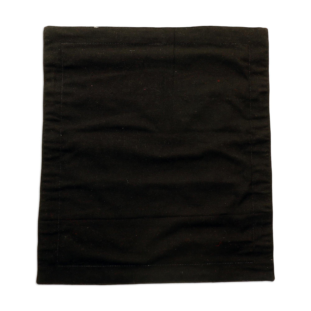 Embroidered Canvas Backgammon Set - Ganga Star in Olive