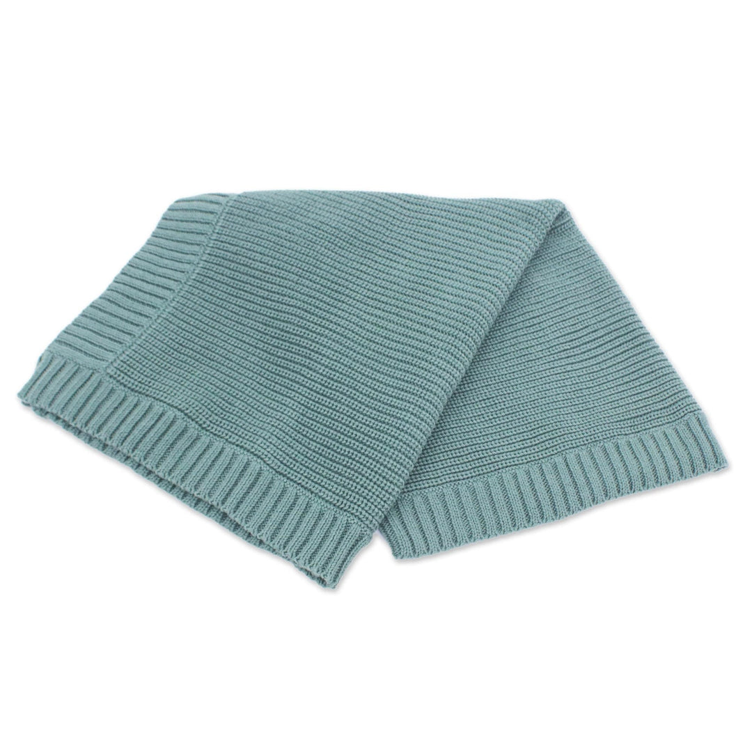 Hand Crafted Cotton Throw Blanket - Sage Comfort