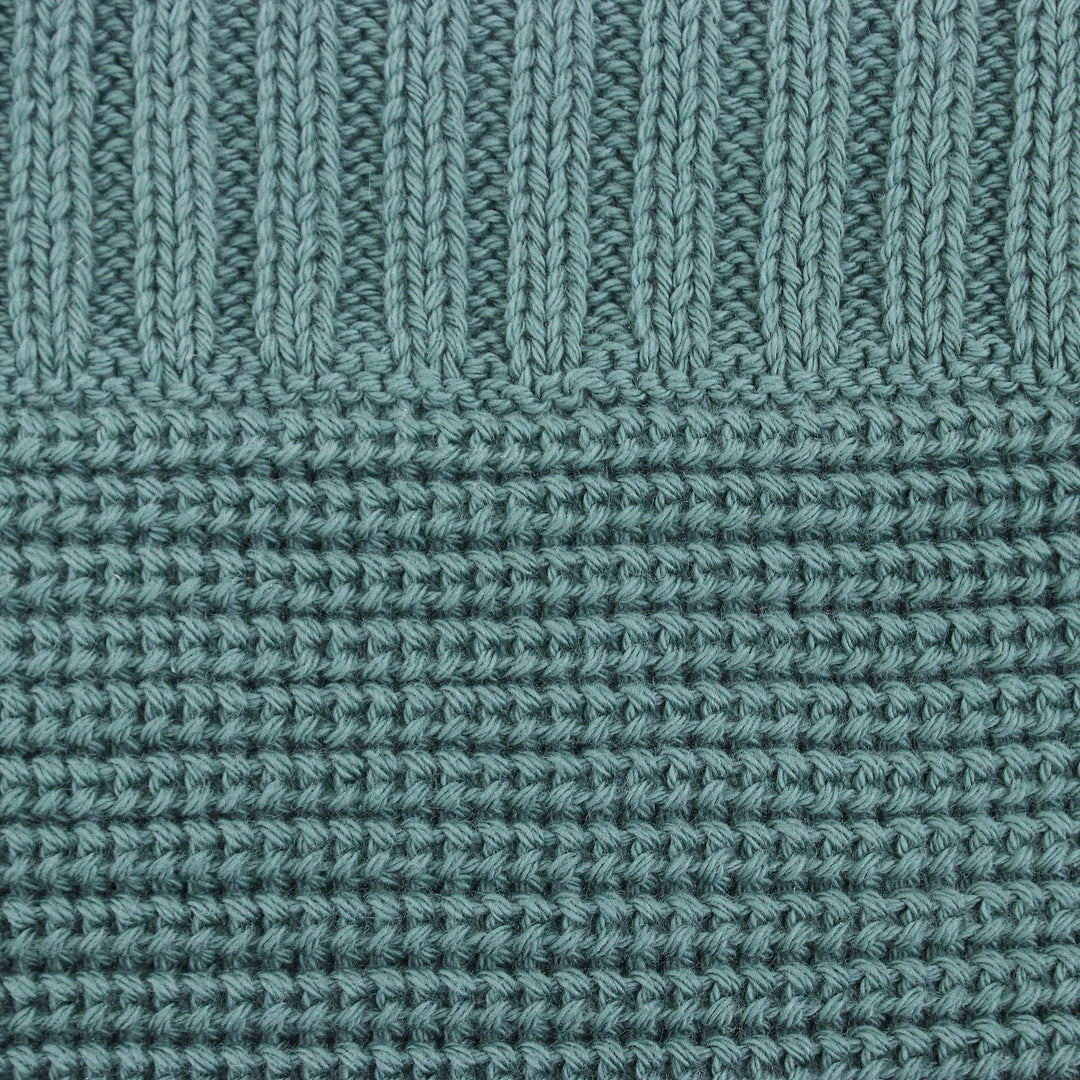 Hand Crafted Cotton Throw Blanket - Sage Comfort
