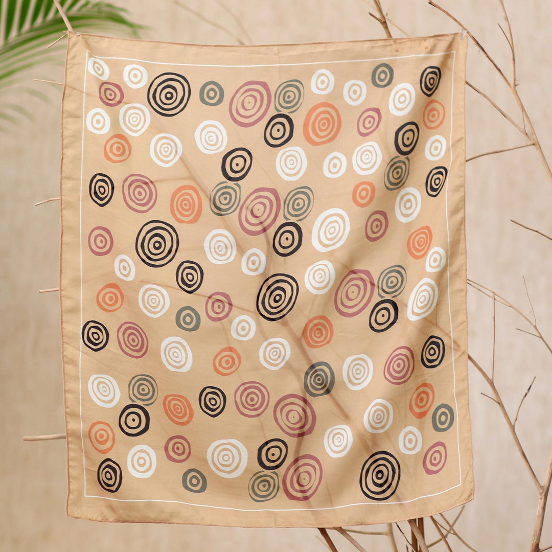 Artisan Made Silk Bandana from Bali - Chocolate Candy
