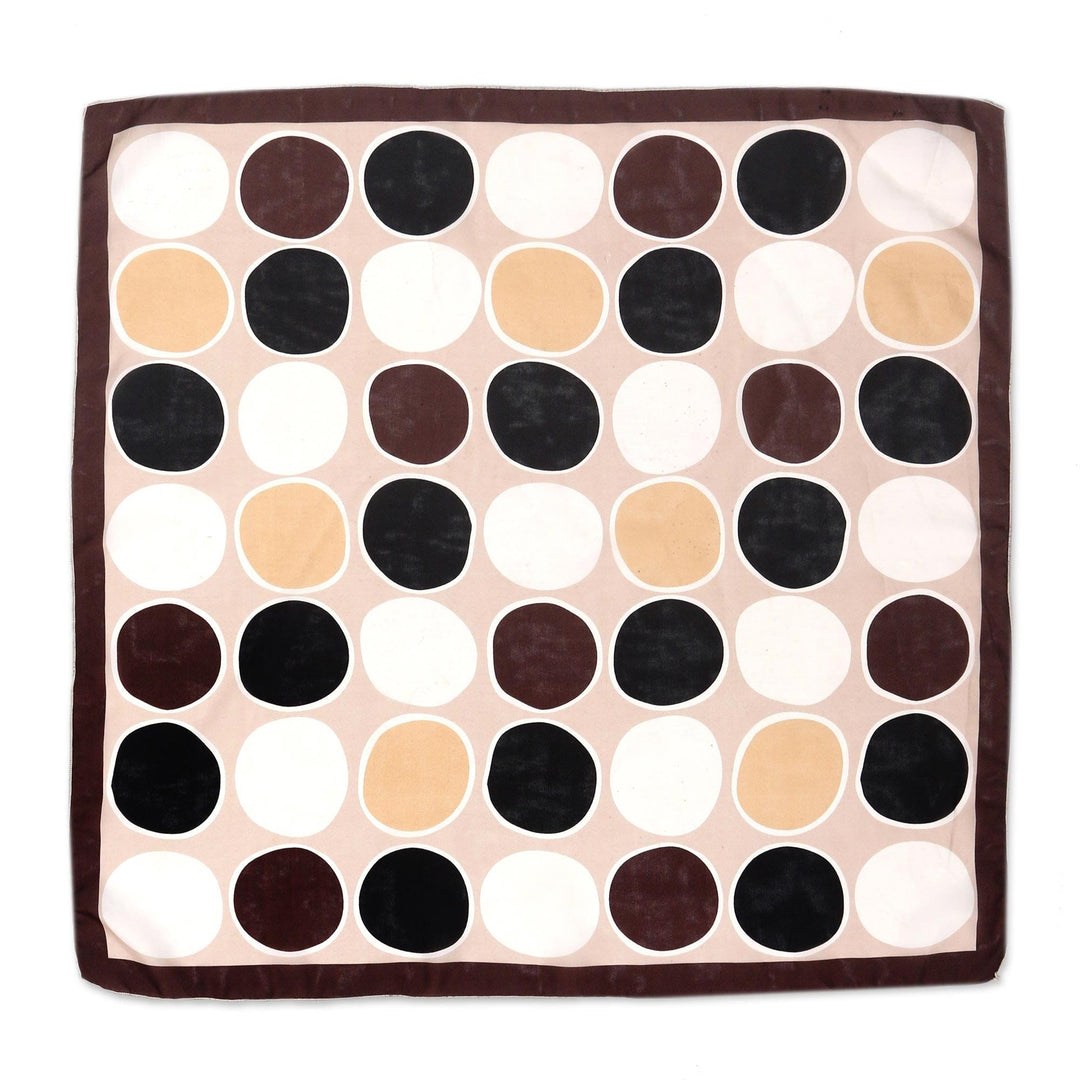 Polka-Dot Printed Silk Bandana - Polka Land