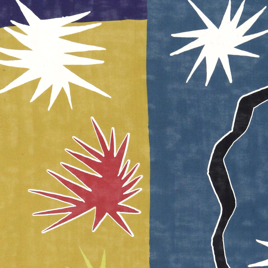 Balinese Star Motif Silk Bandana - Star Sign