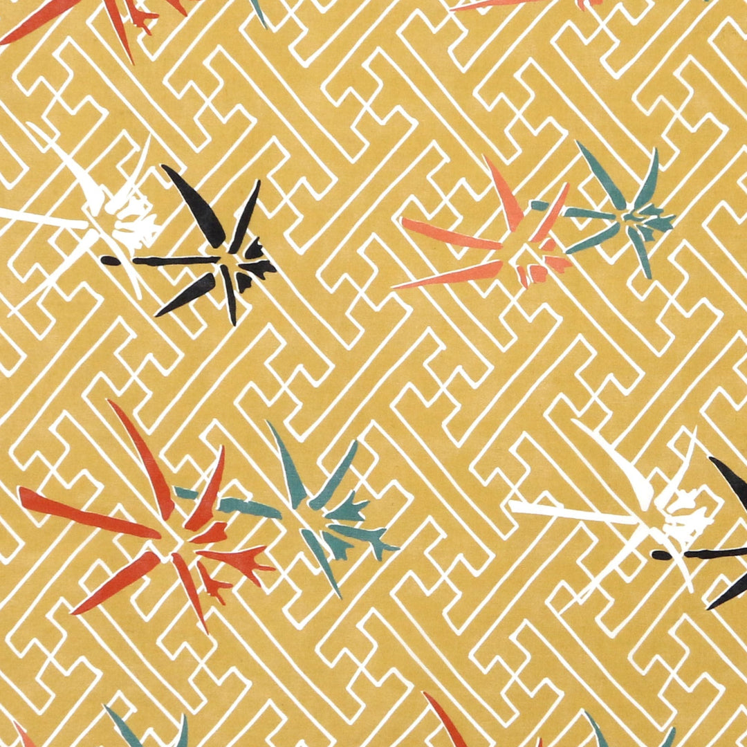 Digitally Printed Silk Bandana - Sunset Fireworks