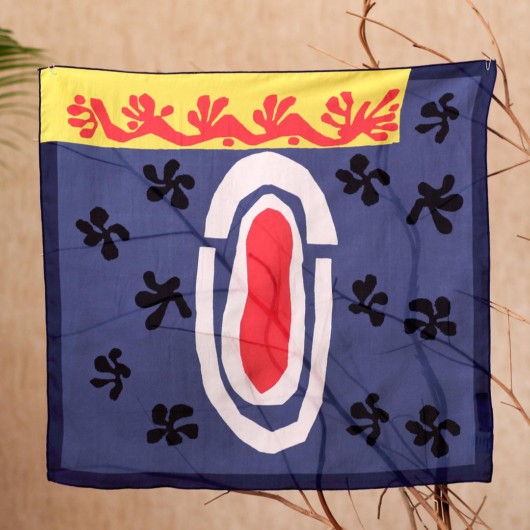 Artisan Crafted Silk Bandana - Undertow