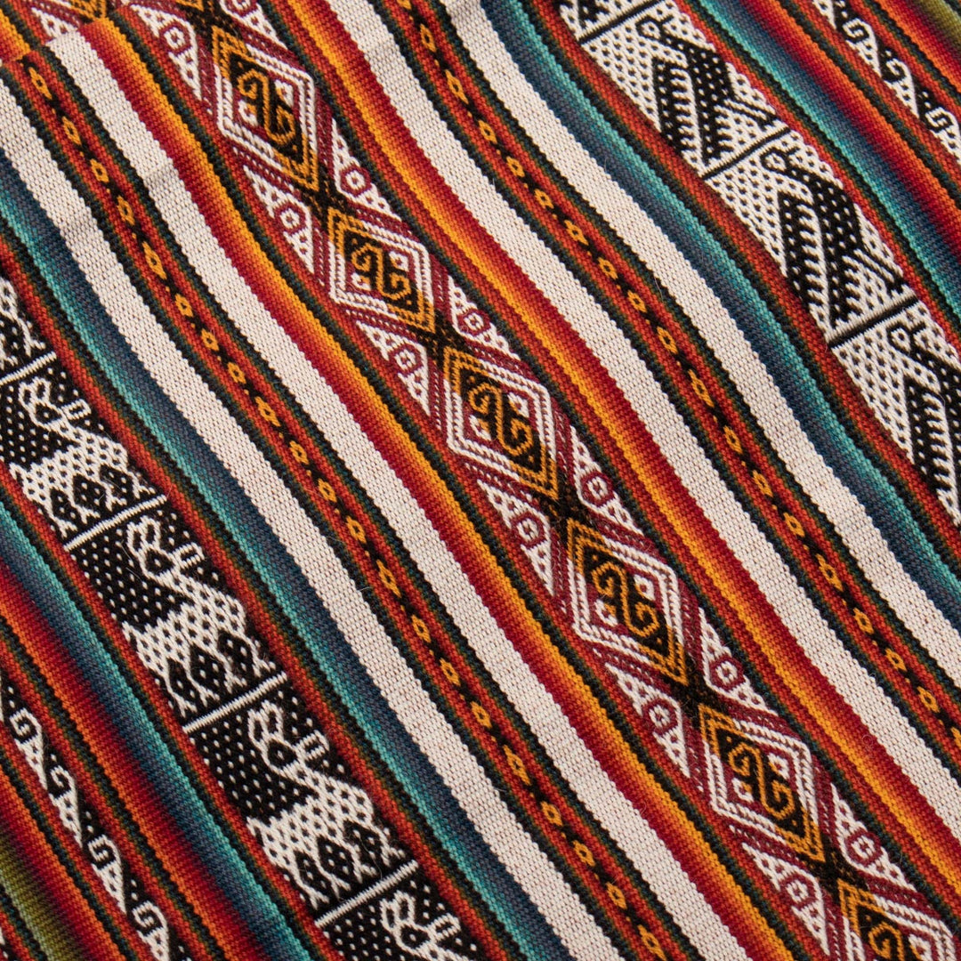 Inca Motif Alpaca-Blend Table Runner - Inca Icons